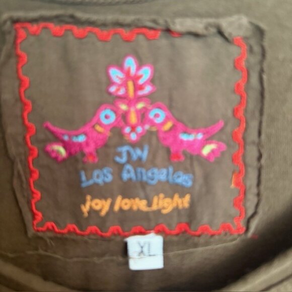 Johnny Was Los Angeles Brown Sleeveless Embroidered Boho Dress Size XL - Picture 6 of 10